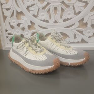 Women's Sneakers in White, Gray, and Tan